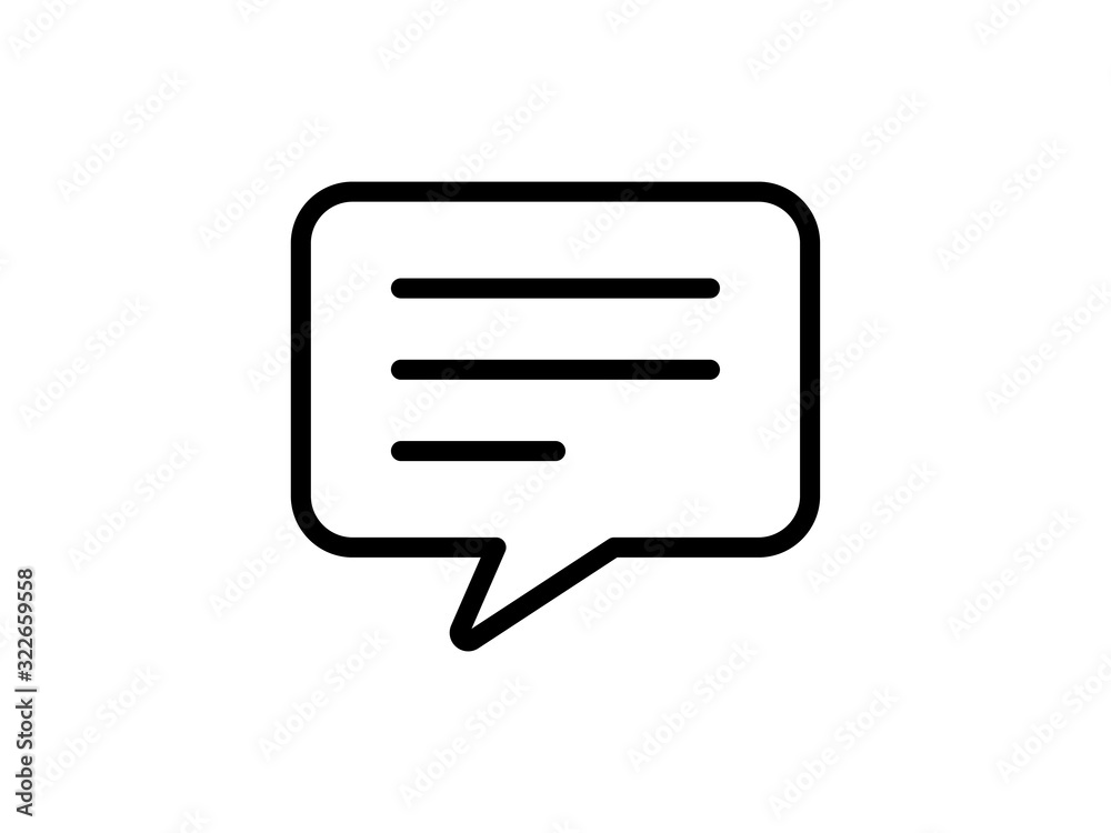 Message writing outline vector icon. Support chat pictogram. Message writing outline vector icon. Support chat pictogram.