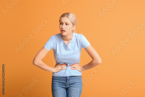 Young woman suffering from ...