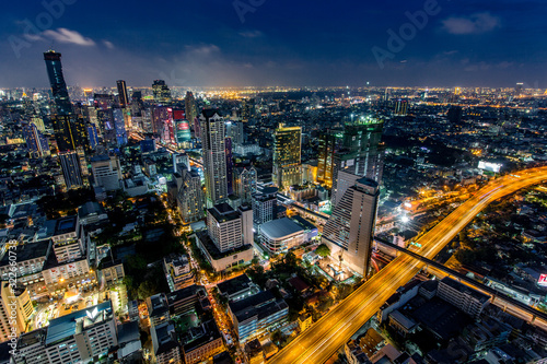 Bangkok Night Skyline
