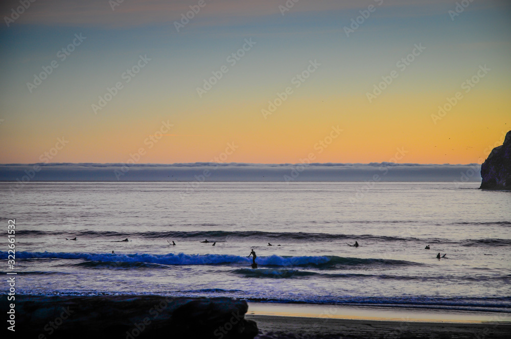 Sunset at Pacific City Beach, Oregon Coast, USA