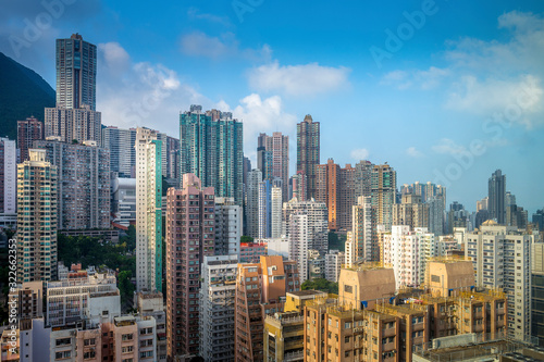 Hong Kong apartments at Sunrise © Anthony Shaw