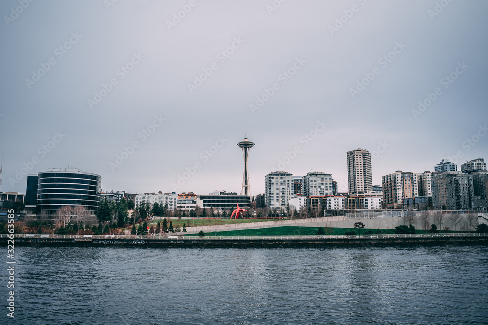 Seattle City Skyline Near Water