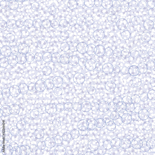 A blue and white foam texture seamless vector pattern. Surface print design.