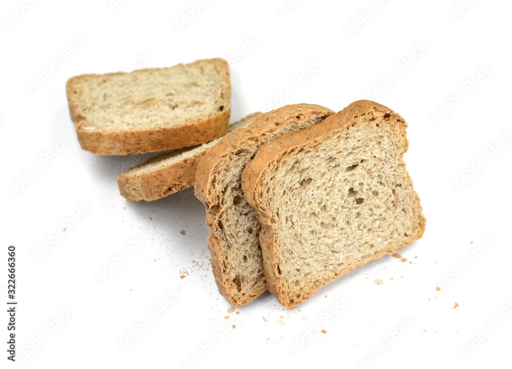 Bake rolls. Mini bread chips isolated on white background. Bake rolls. Mini bread chips isolated on white background.
