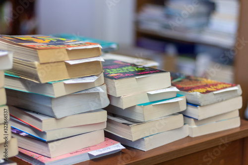 books in the school library