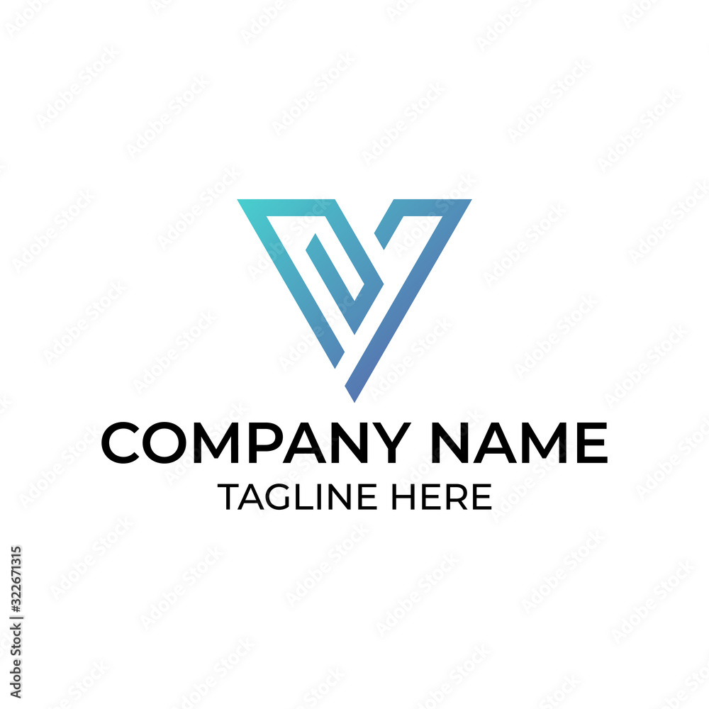 Modern and simple logo design for letter V Modern and simple logo design for letter V