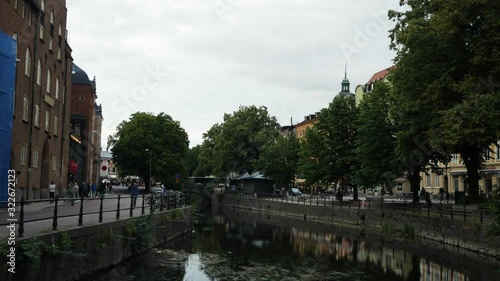 Timelapse of Fyrisån in Uppsala, Sweden photo