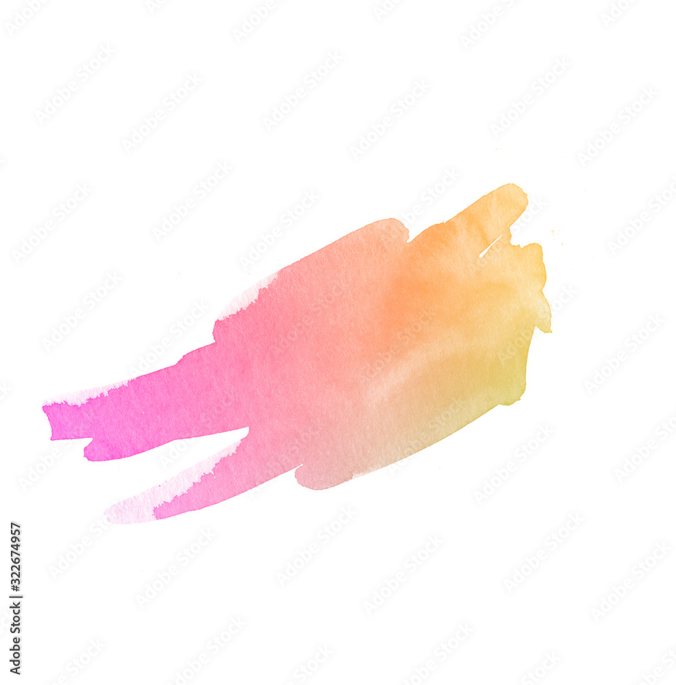 Fototapeta premium Abstract colorful paint smear brush