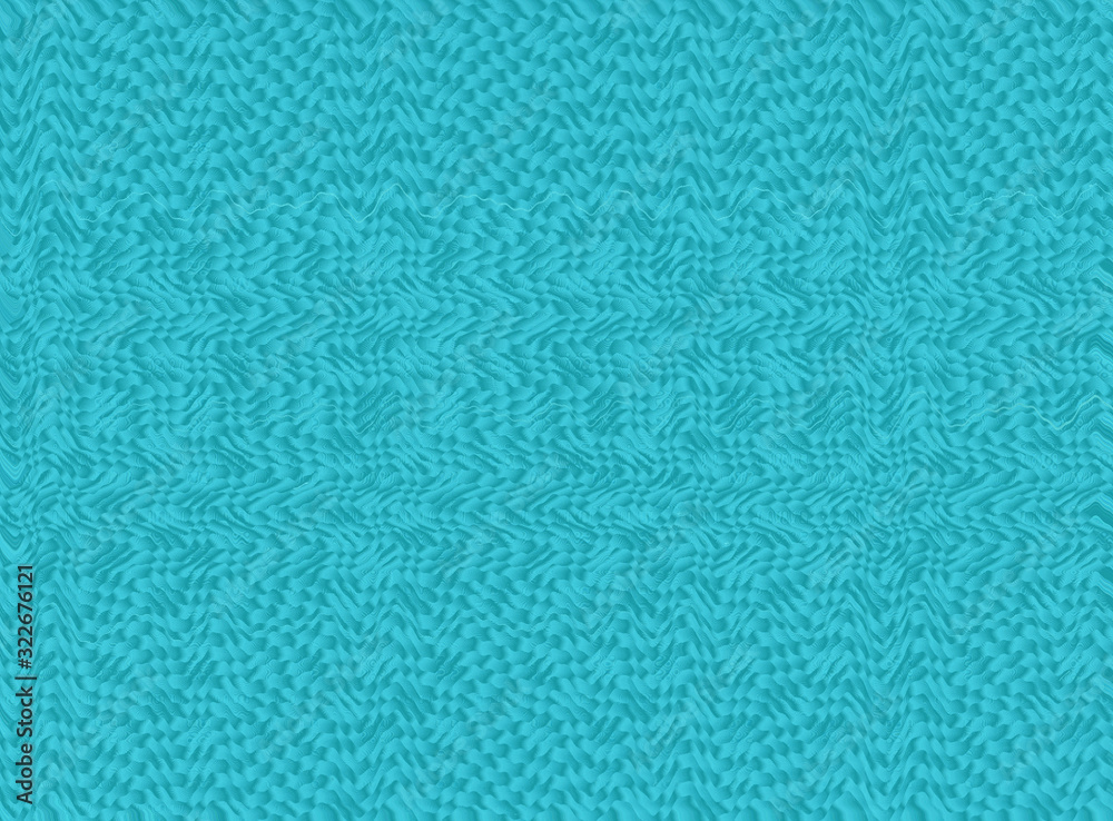Abstract rippled wave pattern in teal