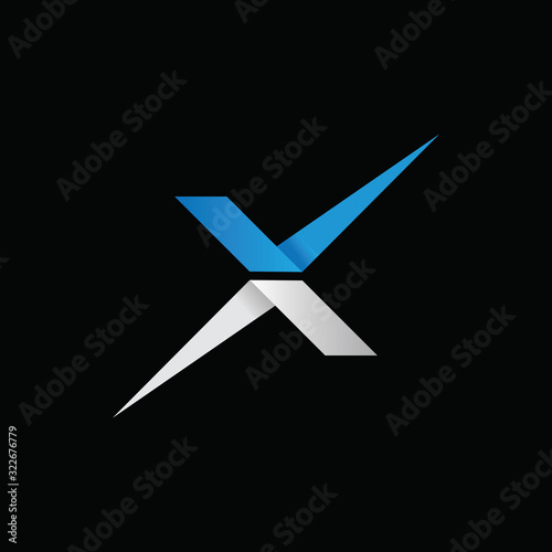 Initial letter x logo vector templates