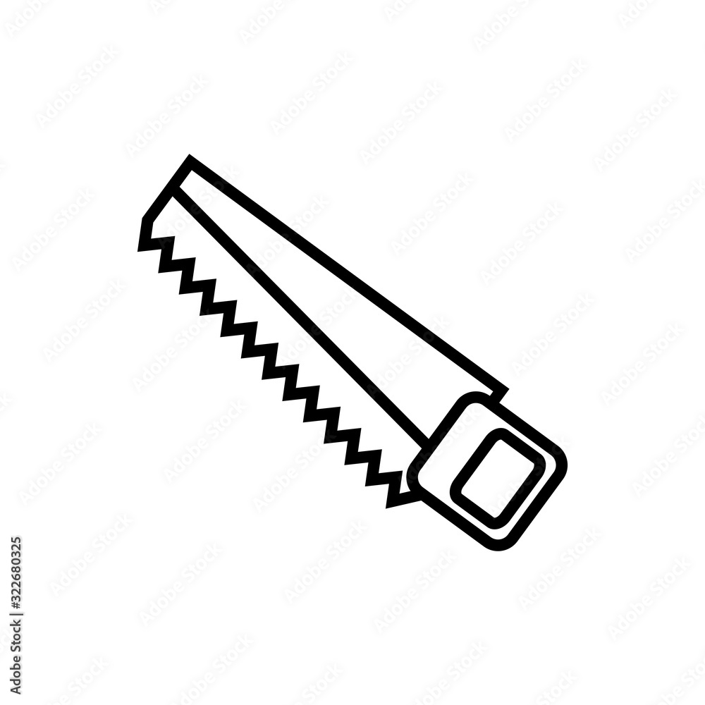 handsaw tool construction isolated icon handsaw tool construction isolated icon