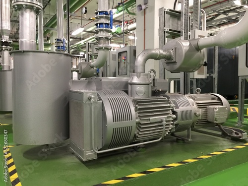 Industrial Vacuum Pump at compressor plant