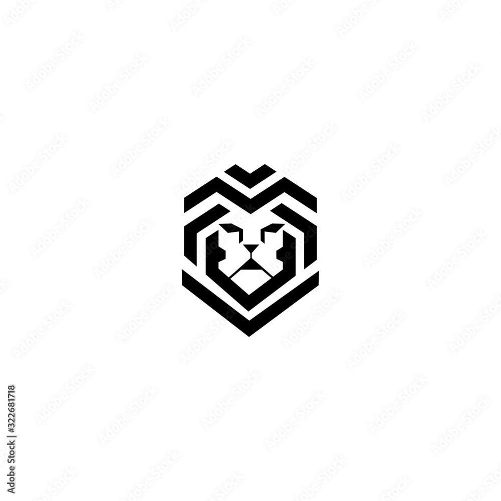 Lion Face Logo Icon Vector Template Lion Face Logo Icon Vector Template