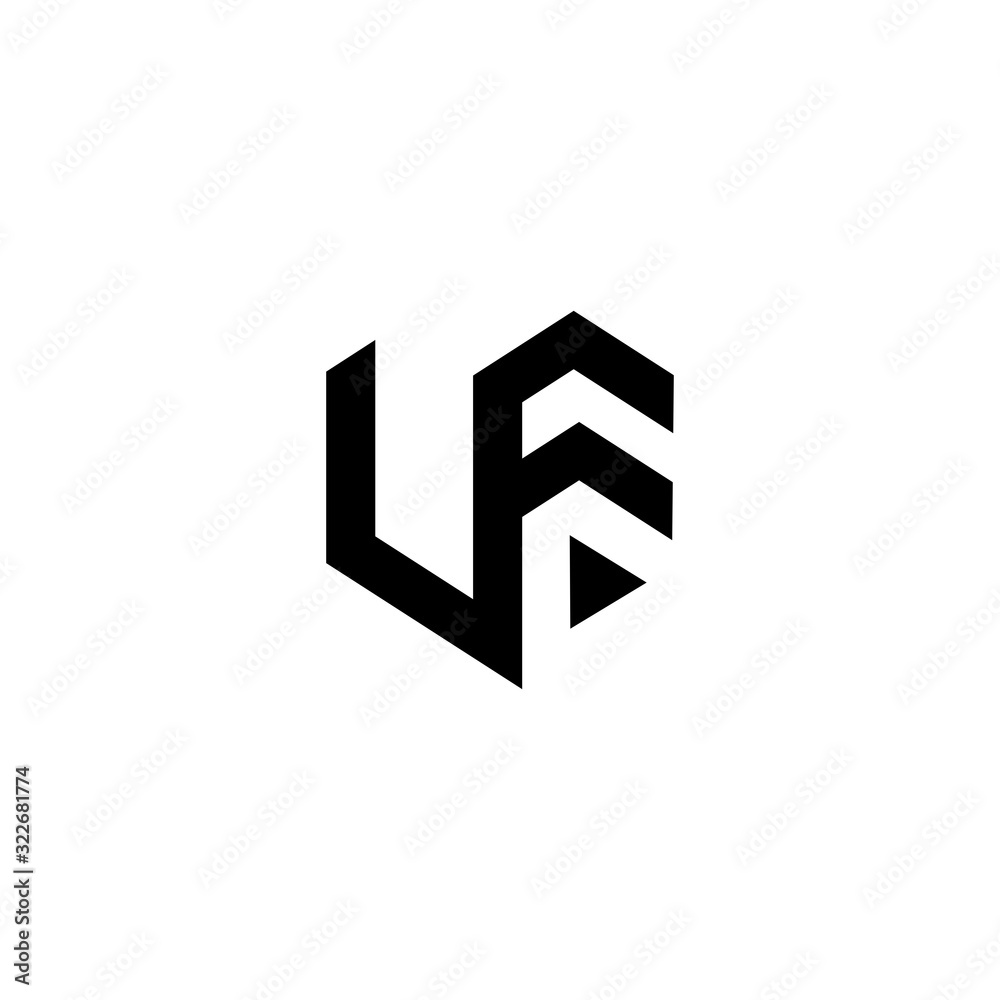 UF U F Logo Icon Vector Template UF U F Logo Icon Vector Template