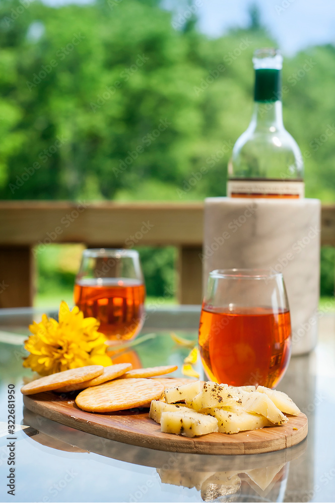 Wine and cheese plate Wine and cheese plate