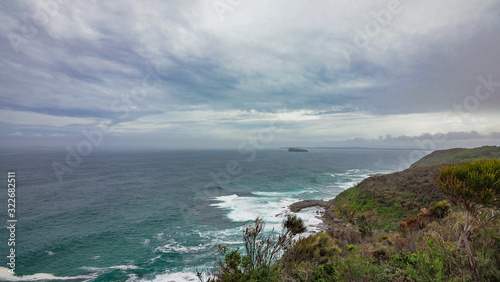 Fototapeta Naklejka Na Ścianę i Meble -  Coastline - Cloudy