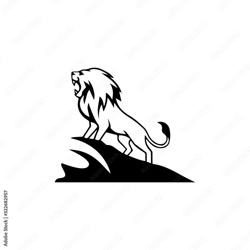 lion head logo template vector icon lion head logo template vector icon