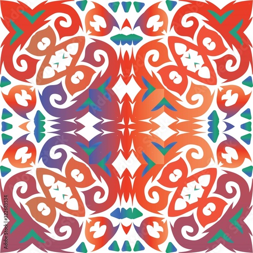 Antique talavera tiles patchwork.