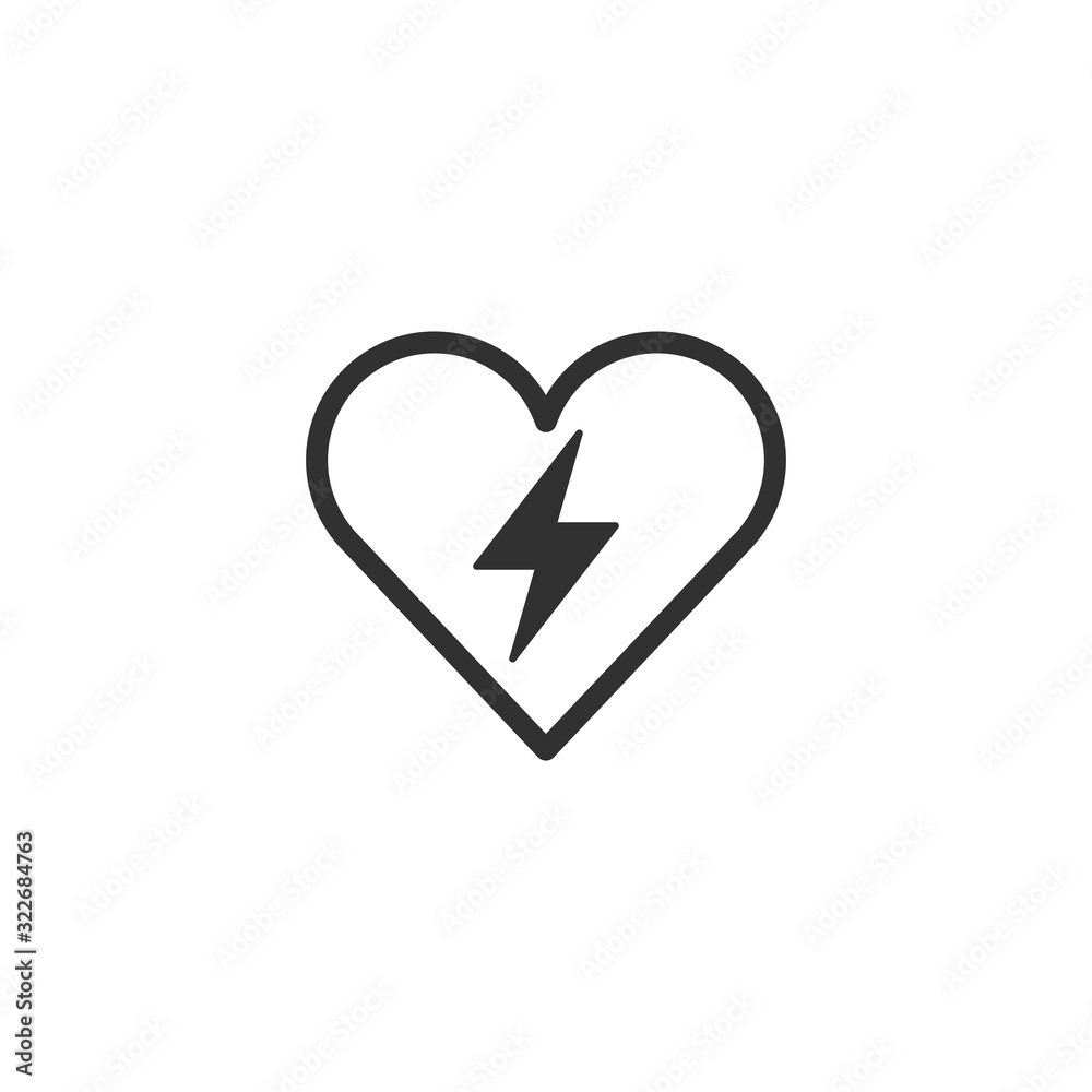 rock, lightning, heart icon. Thin line icon for website design and development, app development. Premium icon rock, lightning, heart icon. Thin line icon for website design and development, app development. Premium icon