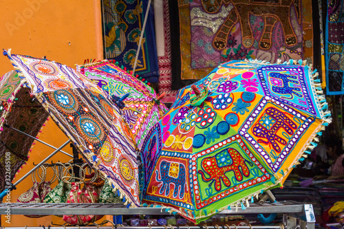 Photography Colourful ethnic umbrellas