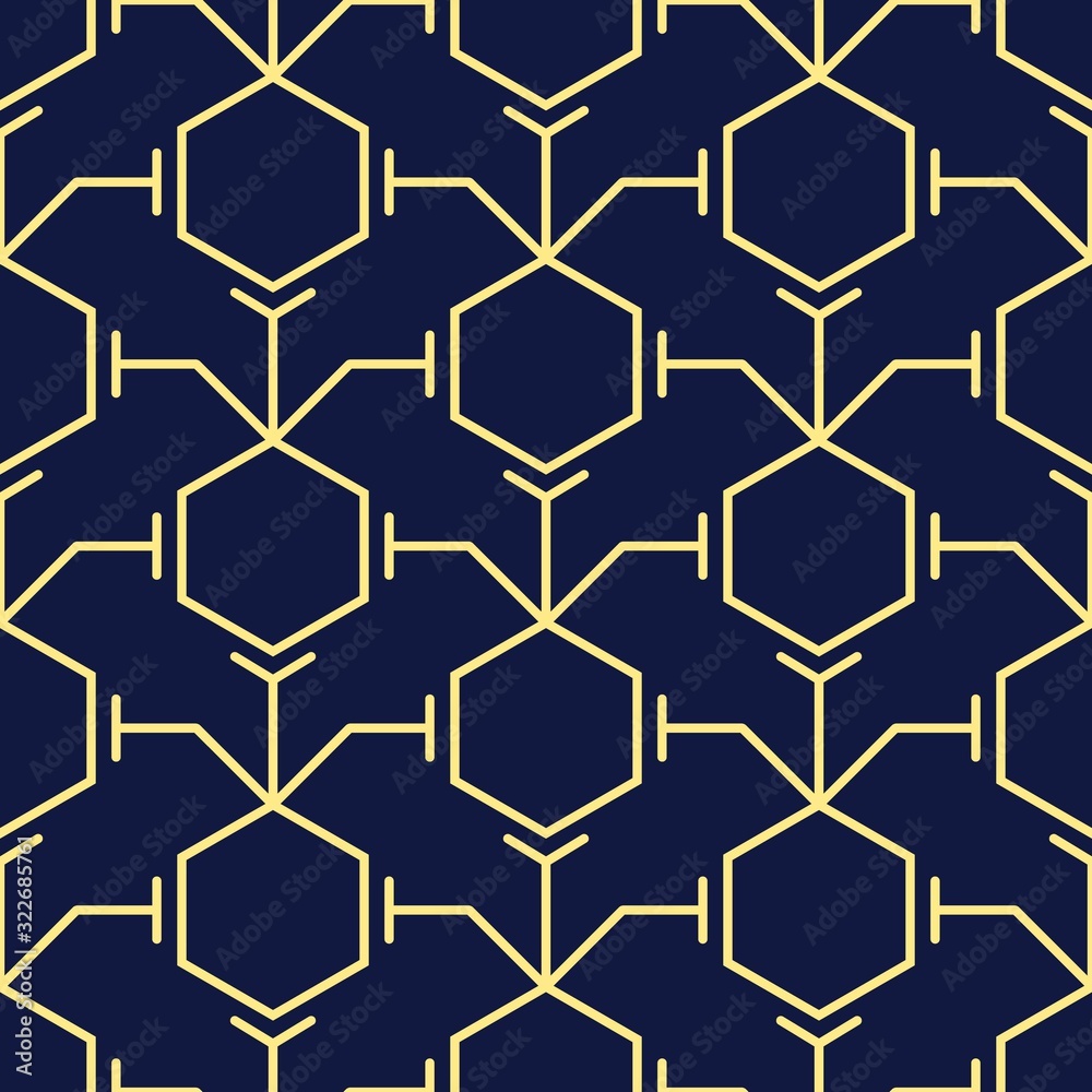 Vector Design of Geometry Pattern with Futuristic Gold Color. Perfect for Wallpaper, Fabric, Wrapping, etc Vector Design of Geometry Pattern with Futuristic Gold Color. Perfect for Wallpaper, Fabric, Wrapping, etc