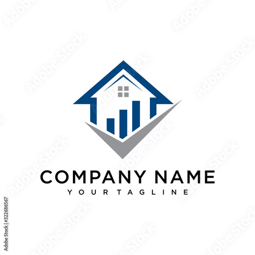 Real estate building logo - modern and simple design