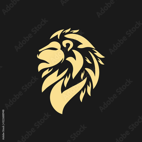 Lion Logo Template vector icon illustration design