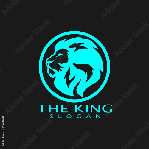 Lion Logo Template vector icon illustration design