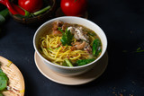 traditional malay style soup noodles