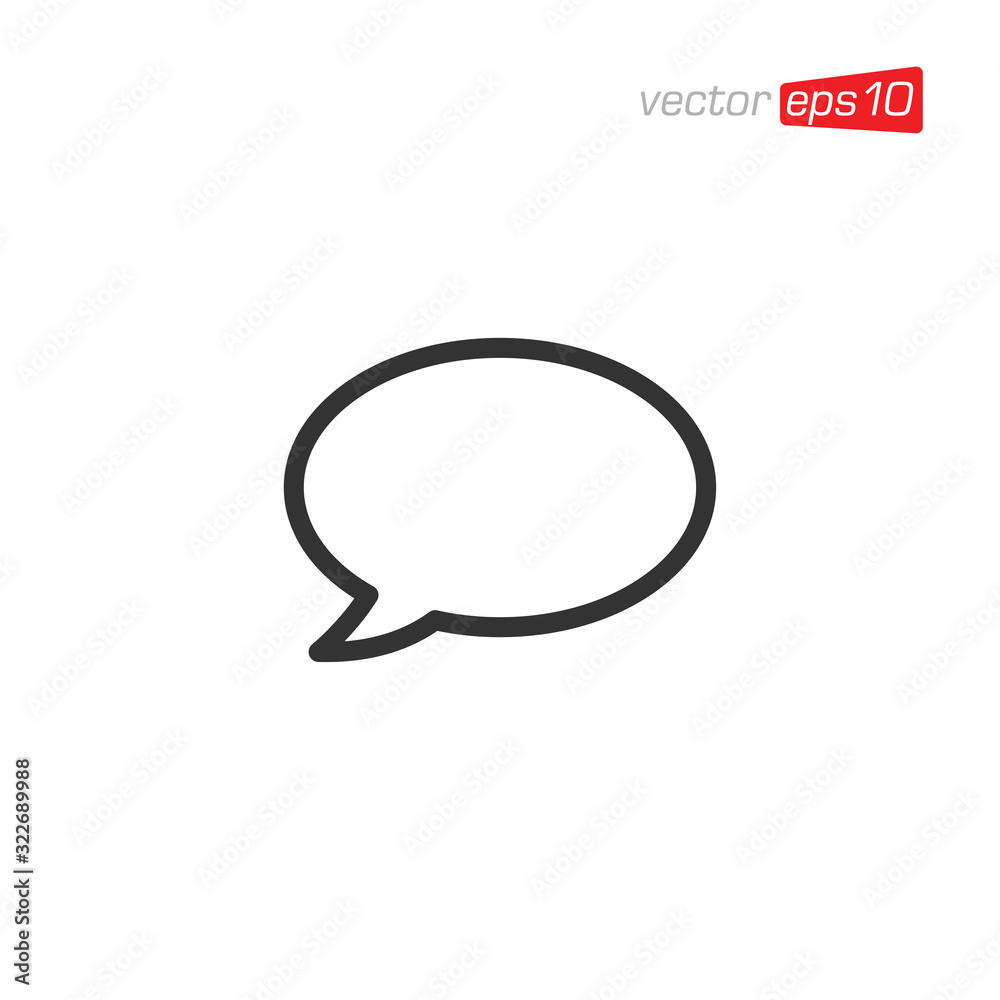 Speech Bubble Talk Icon Design Vector Speech Bubble Talk Icon Design Vector