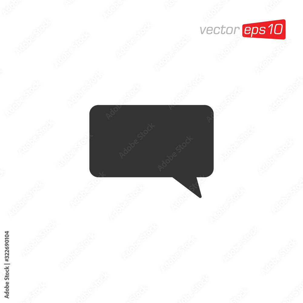 Speech Bubble Talk Icon Design Vector Speech Bubble Talk Icon Design Vector