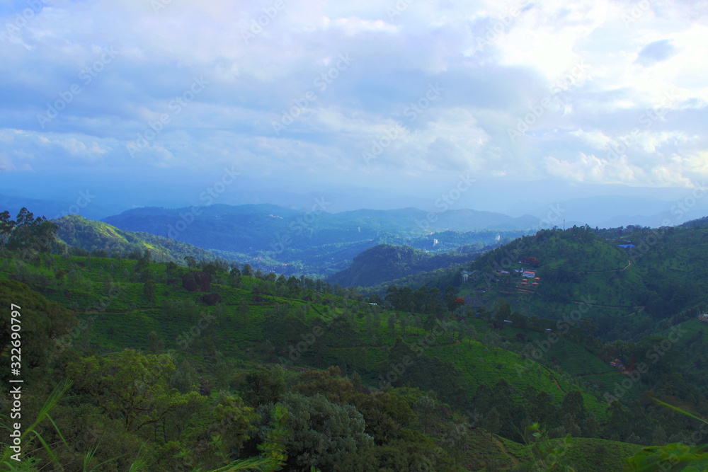 A HDR shot of Nilgiri Meadows from higher grounds