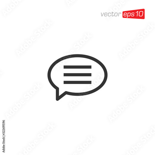 Talk and Chat Icon Design Vector