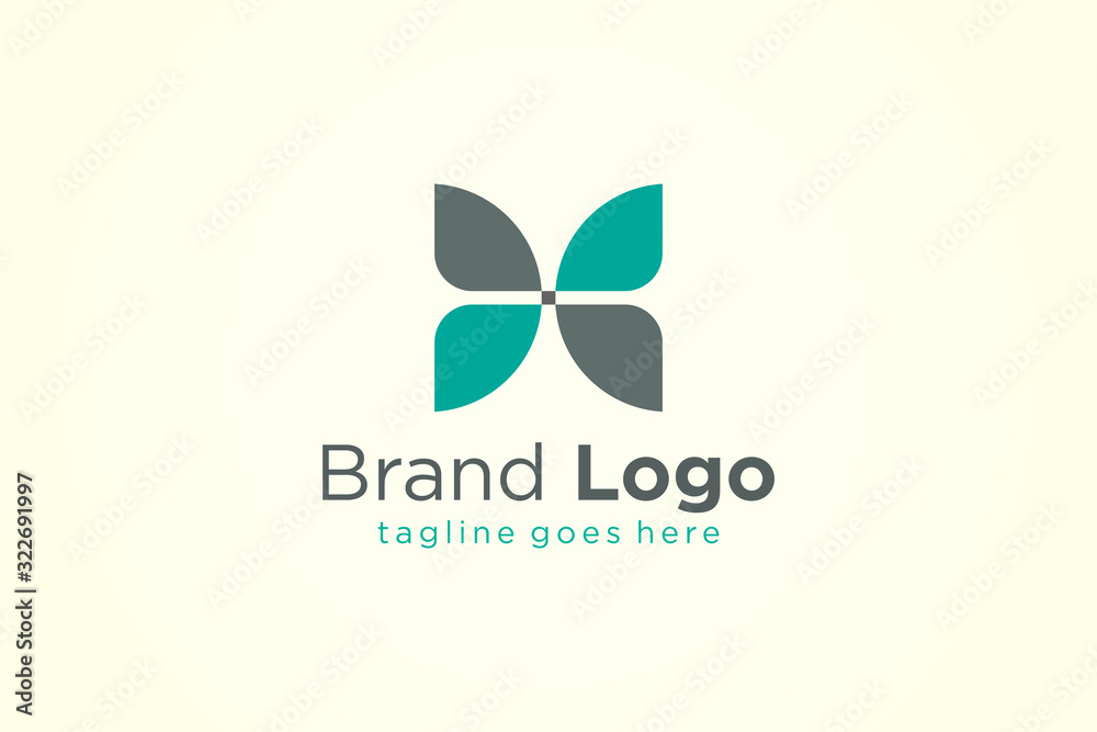 Abstract Initial Letter H Logo. Flat Vector Logo Design Template Element