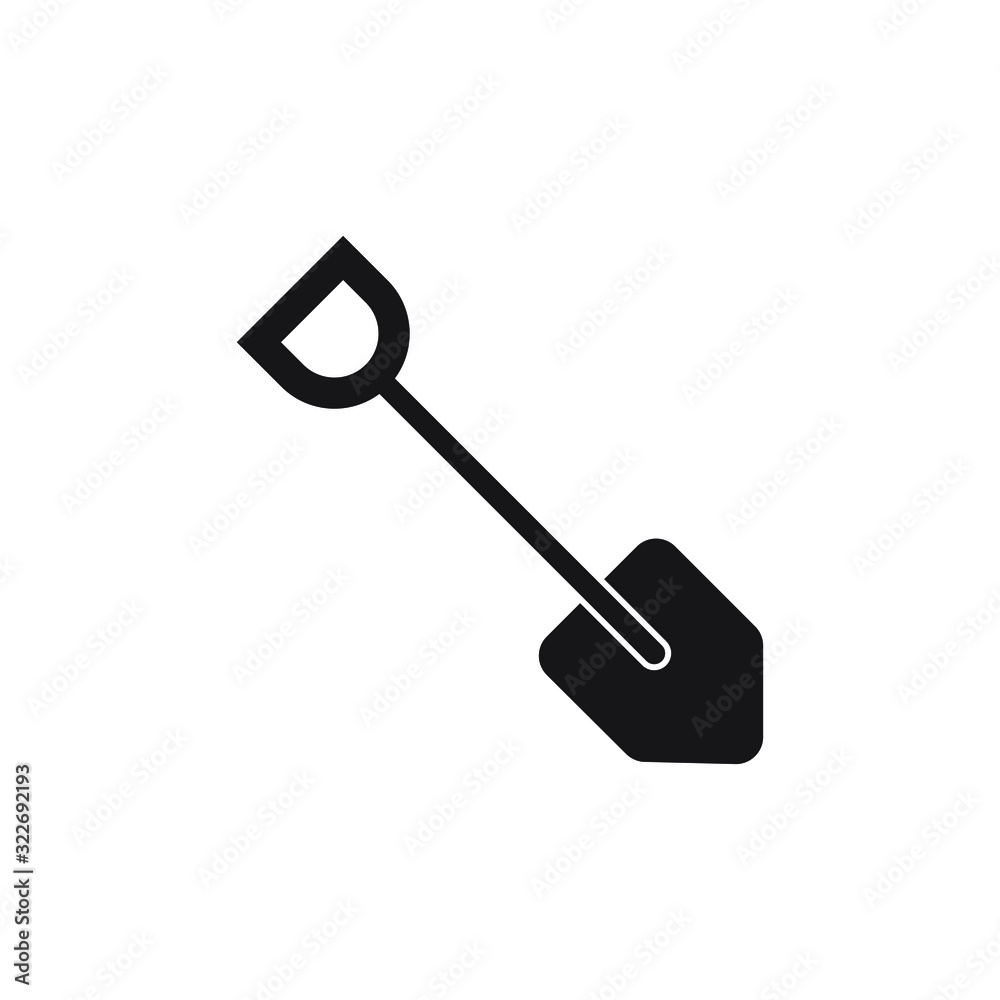 Shovel icon design. vector illustration