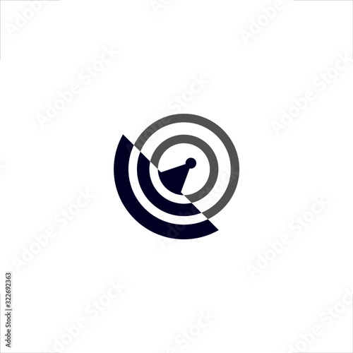  satellite dish logo transmitting design