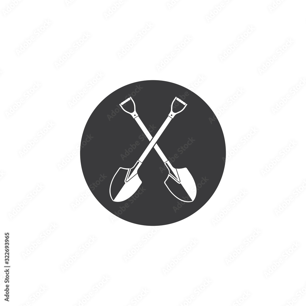 shovel icon vector illustration design shovel icon vector illustration design