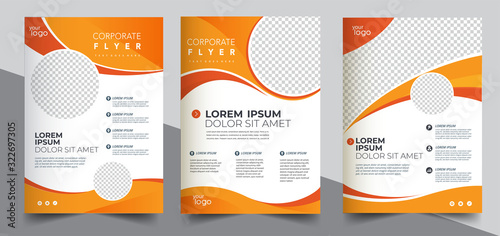 Fotografia Brochure design, cover modern layout, annual report, poster, flyer in A4