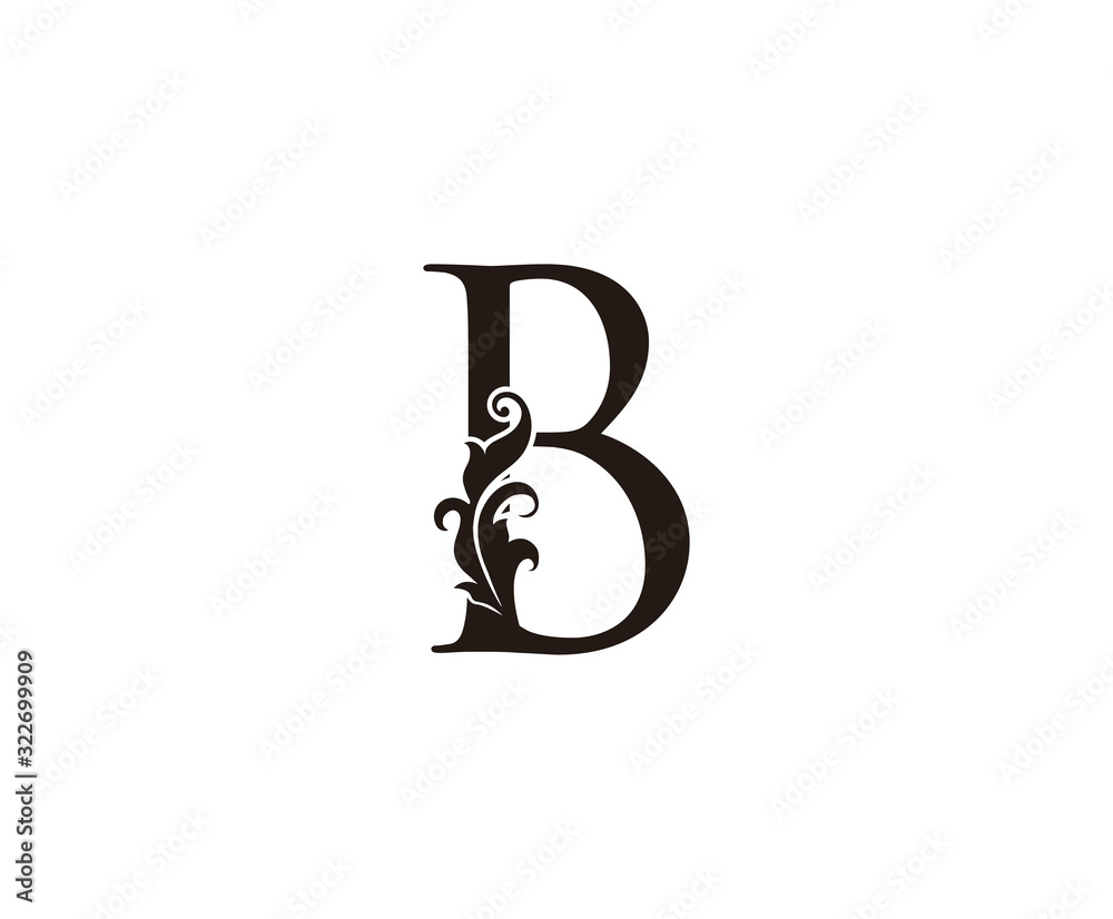 Classic B Letter Logo. Black Floral B With Classy Leaves Shape design perfect for Boutique, Jewelry, Beauty Salon, Cosmetics, Spa, Hotel and Restaurant Logo. Classic B Letter Logo. Black Floral B With Classy Leaves Shape design perfect for Boutique, Jewelry, Beauty Salon, Cosmetics, Spa, Hotel and Restaurant Logo.