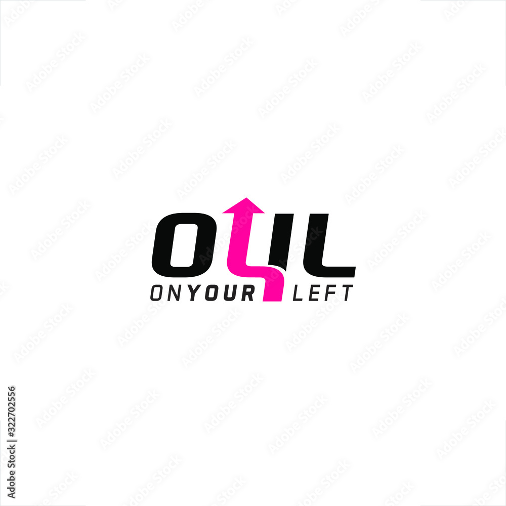 OYL logo on your left design OYL logo on your left design