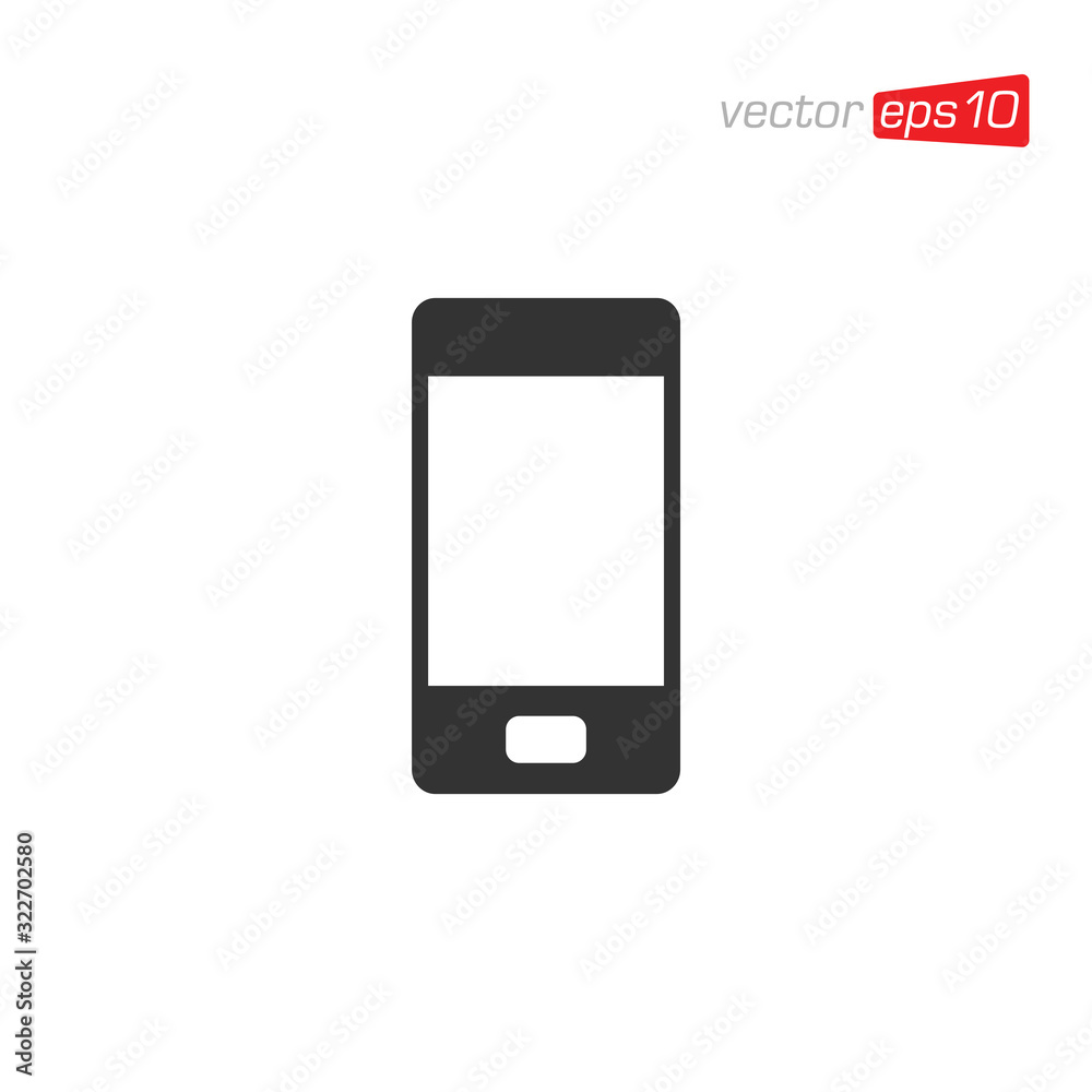 Smart Phone Flat Icon Design Vector Smart Phone Flat Icon Design Vector