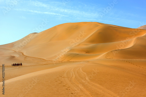 Dunhuang mingsha mountain desert scenery