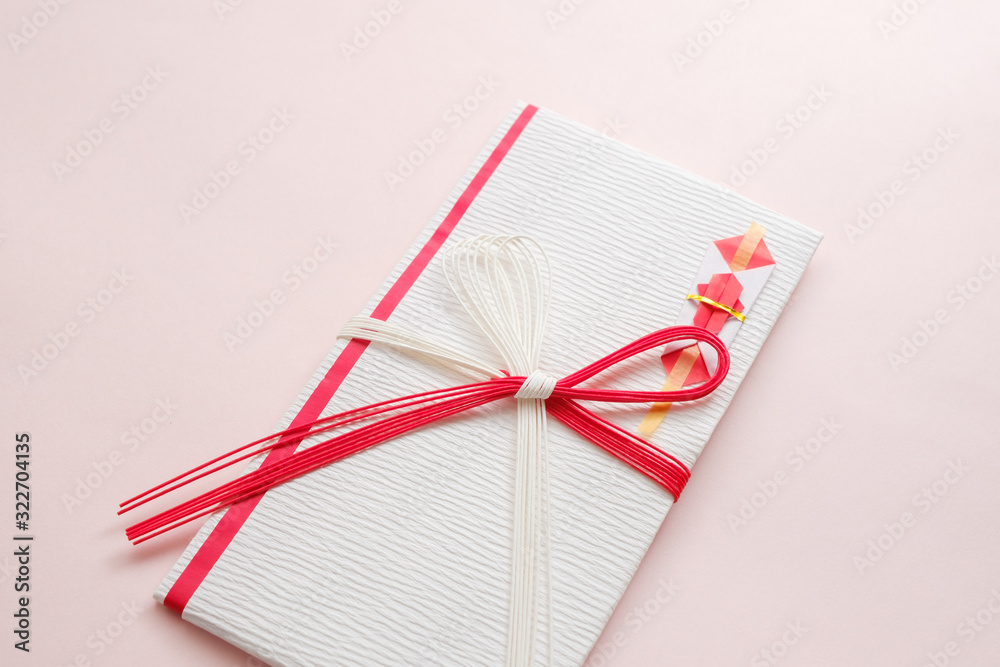 写真素材 ご祝儀袋 祝い事 結婚式 のし 水引 Foto De Stock Adobe Stock
