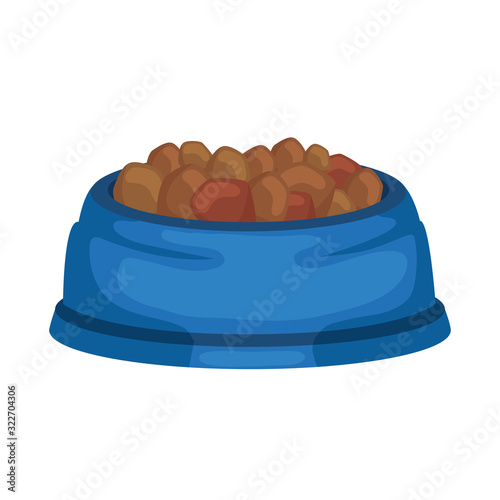 dish food dog animal isolated icon vector illustration design