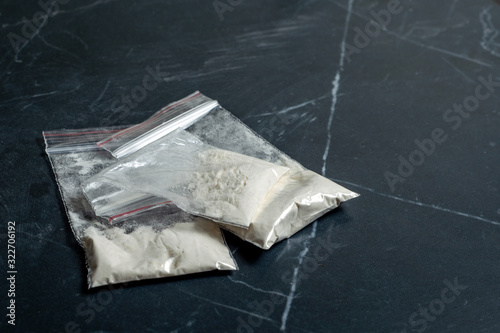 addiction: 3 dosage packs of narcotic substances, cocaine, heroin