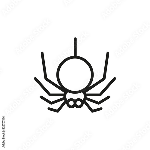 Simple spider line icon.
