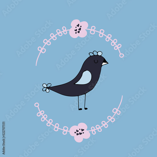  hand drawn doodle birds set. Abstract vector collection. Ornitology collection.Good for posrer, postcard, print