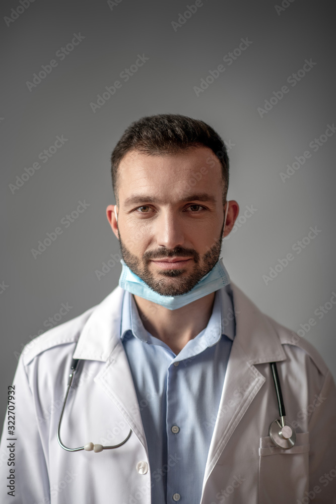 Close up picture of a handsome doctor Close up picture of a handsome doctor