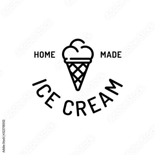 Ice Cream Logo Design Template