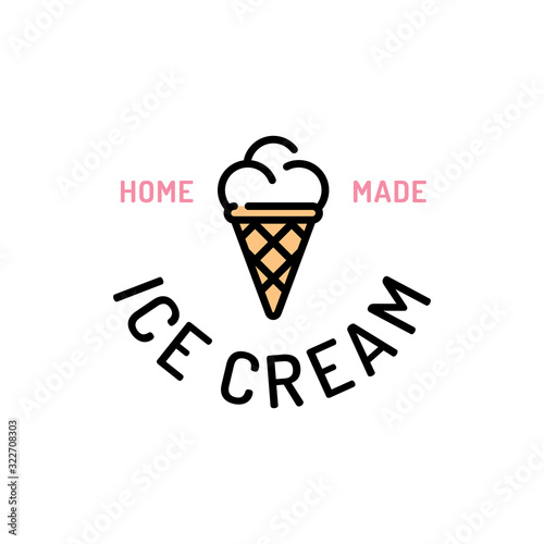 Ice Cream Logo Design Template